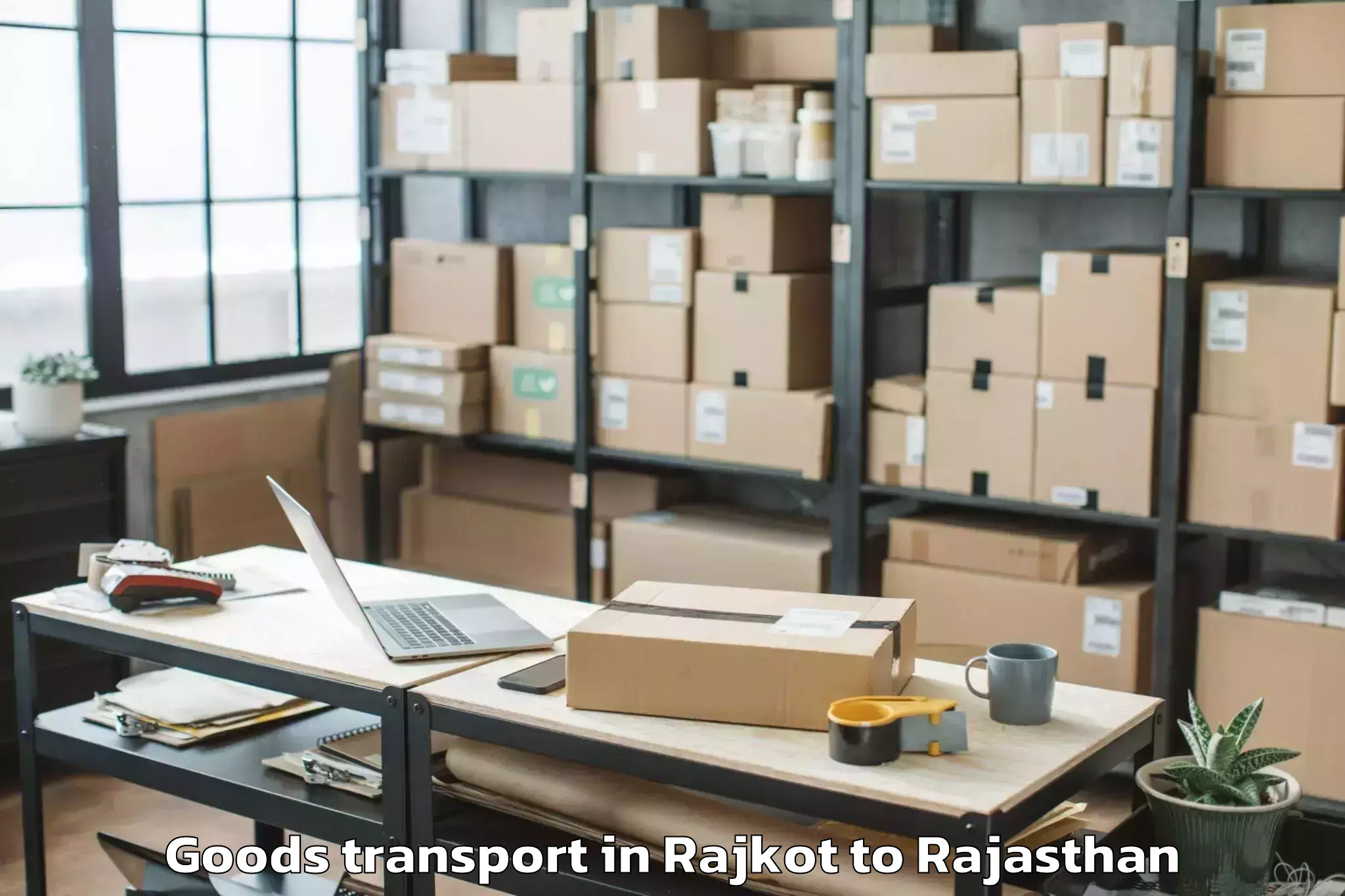 Book Rajkot to Jamwa Ramgarh Goods Transport